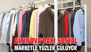 Altınova'daki sosyal marketle yüzler gülüyor