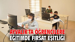 Ayvalık'ta öğrencilere eğitimde fırsat eşitliği