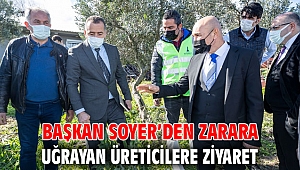 Başkan Soyer’den zarara uğrayan üreticilere ziyaret