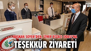 Başkan Soyer, İzmir Eczacı Odası’na teşekkür ziyaretinde bulundu
