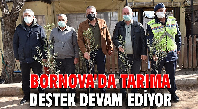 Bornova’da tarıma destek devam ediyor