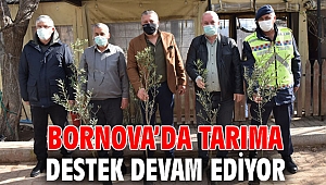 Bornova’da tarıma destek devam ediyor
