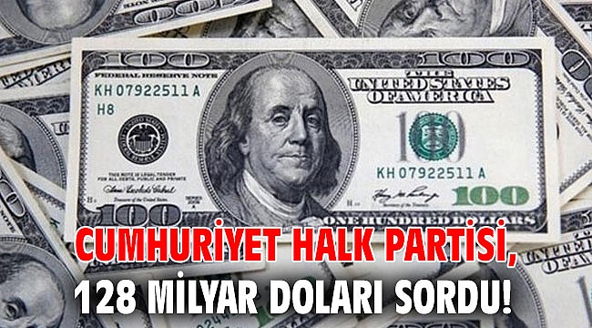 Cumhuriyet Halk Partisi, 128 milyar doları sordu!