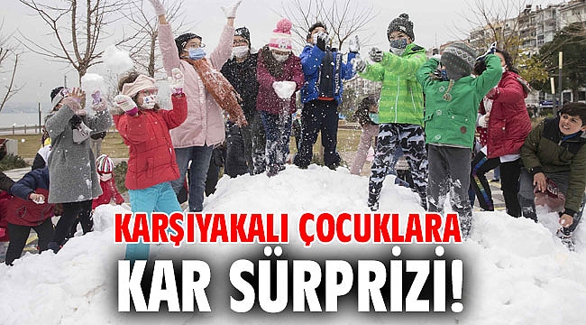 Deniz kenarında kar keyfi