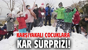 Deniz kenarında kar keyfi 