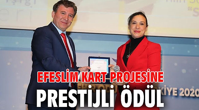 Efeslim Kart projesine prestijli ödül