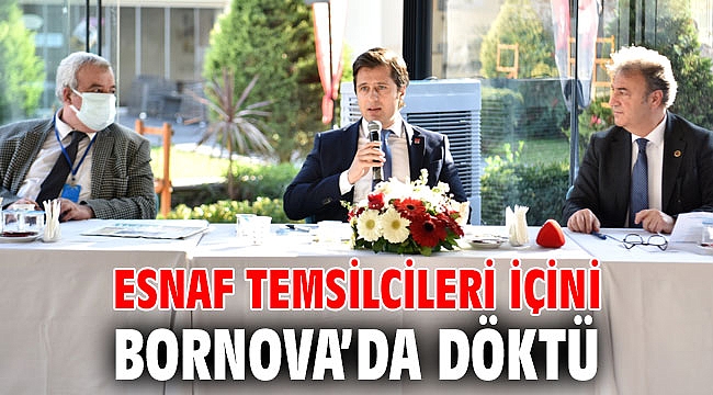Esnaf temsilcileri içini Bornova’da döktü