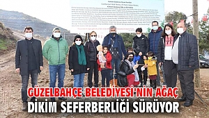 Güzelbahçe Belediyesi’nin ağaç dikim seferberliği sürüyor