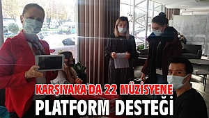 Karşıyaka'da 22 müzisyene platform desteği