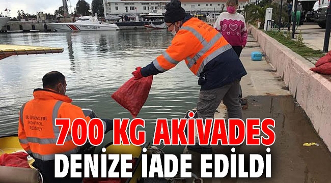 700 Kg Akivades Denize İade Edildi