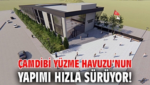 Çamdibi Yüzme Havuzu’nun yapımı hızla sürüyor!