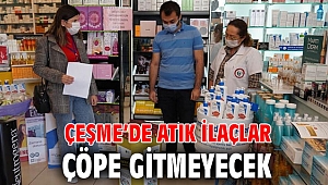 Çeşme’de atık ilaçlar çöpe gitmeyecek
