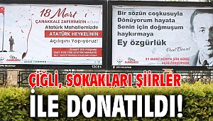 Çiğli, sokakları şiirler ile donatıldı!
