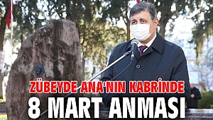 Karşıyaka'da Zübeyde Ana'nın kabrinde 8 Mart anması