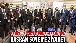 Şehit ve gazi derneklerinden Başkan Soyer'e ziyaret