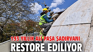 193 yıllık Ali Paşa Şadırvanı restore ediliyor