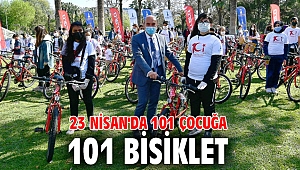 23 Nisan'da 101 çocuğa 101 bisiklet