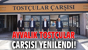 Ayvalık Tostçular Çarşısı yenilendi!