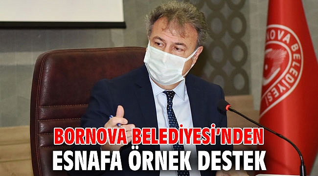 Bornova Belediyesi’nden esnafa örnek destek