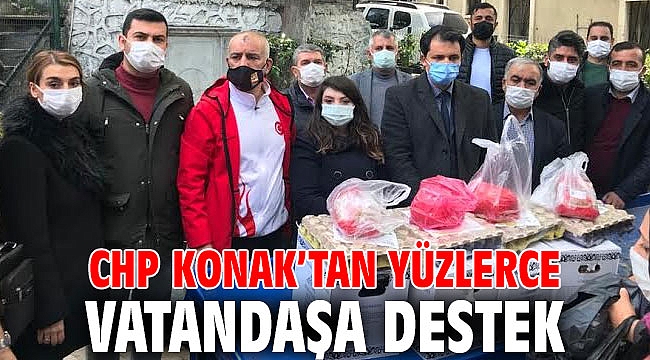 CHP Konak’tan yüzlerce vatandaşa destek