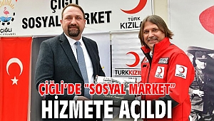 Çiğli'de Sosyal Market düzenlenen törenle açıldı!