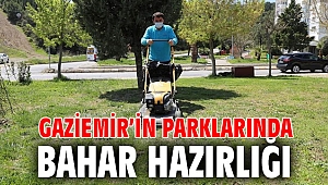 Gaziemir’in parklarında bahar hazırlığı