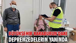 İzmir Büyükşehir Belediyesi, Karaburun'daki depremzedelere destek oluyor!