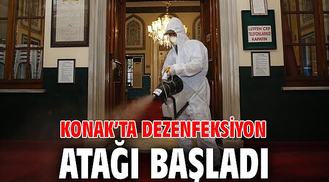 Konak’ta dezenfeksiyon atağı başladı