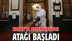 Konak’ta dezenfeksiyon atağı başladı