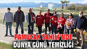 Pamucak Sahili’nde Dünya Günü temizliği yapıldı!