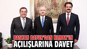 Başkan Batur’dan Konak’ın açılışlarına davet