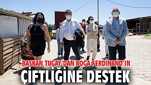 Başkan Tugay’dan Boğa Ferdinand’ın çiftliğine destek 