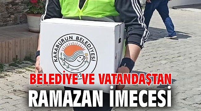 Belediye ve vatandaştan Ramazan imecesi