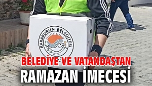 Belediye ve vatandaştan Ramazan imecesi