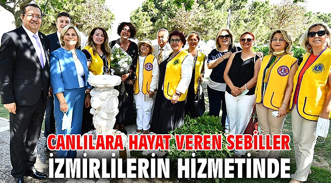 Canlılara hayat veren sebiller İzmirlilerin hizmetinde