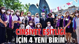 Cinsiyet eşitliği için 4 yeni birim