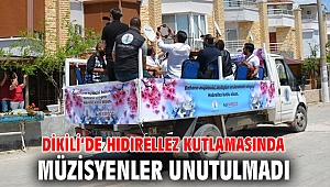Dikili’de Hıdırellez Kutlamasında Müzisyenler Unutulmadı 