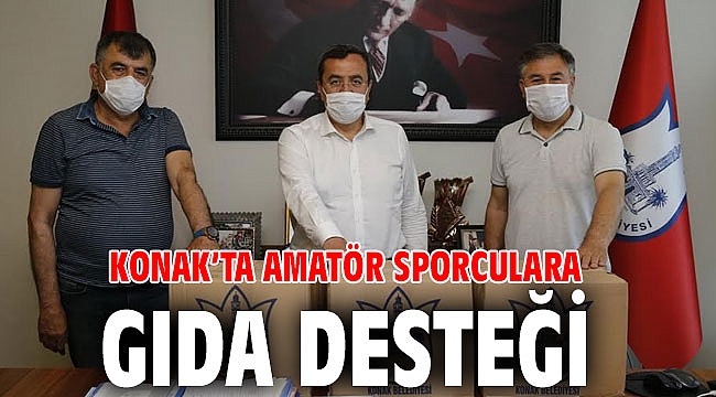 Konak’ta amatör sporculara gıda desteği