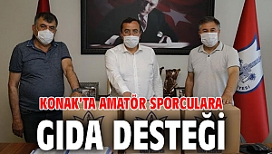Konak’ta amatör sporculara gıda desteği