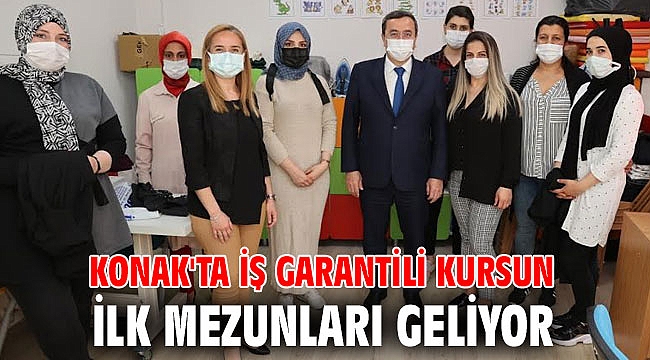 Konak'ta İş garantili kursun ilk mezunları geliyor