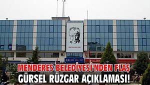 Menderes Belediyesi'nden flaş Gürsel Rüzgar açıklaması!