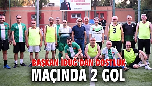 Başkan İduğ’dan dostluk maçında 2 gol