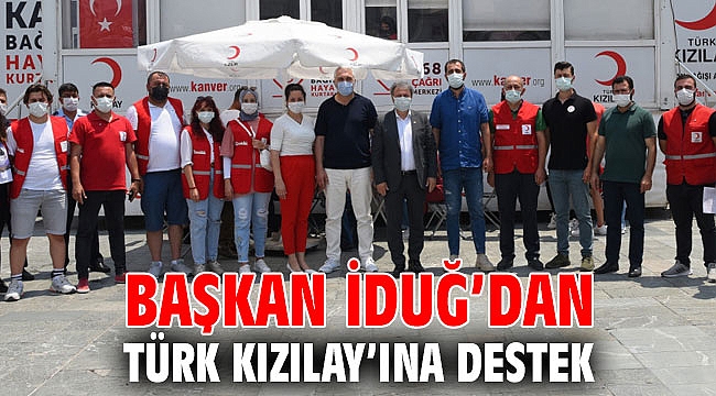 Başkan İduğ’dan Türk Kızılay’ına destek!