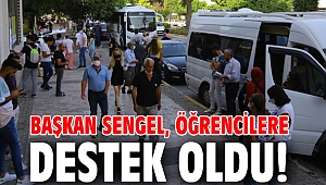 Başkan Sengel, öğrencilere destek oldu!
