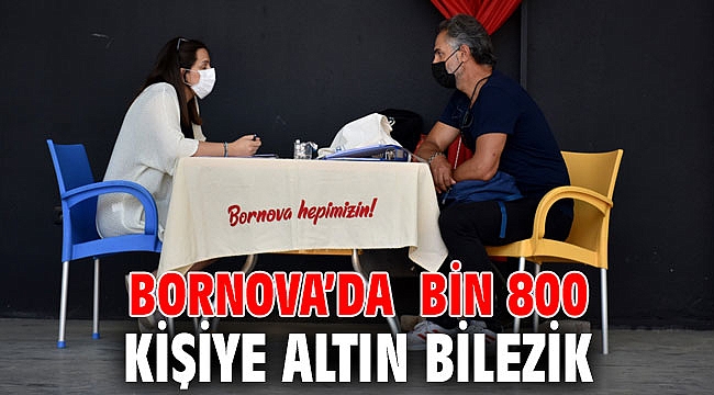 Bornova’da bin 800 kişiye Altın Bilezik