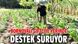 Bornovalı çiftçiye yerinde destek sürüyor