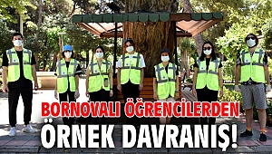 Bornovalı öğrencilerden örnek davranış!
