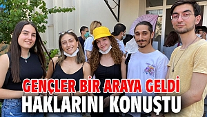 Gençler bir araya geldi, haklarını konuştu