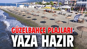 Güzelbahçe plajları Yaza Hazır