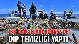 İBB dalgıçları Körfez’de dip temizliği yaptı